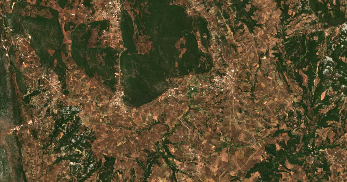 Mapa por satélite de Chomatáda
