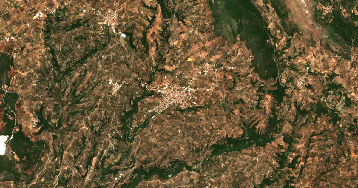 Mapa por satélite de Chóra