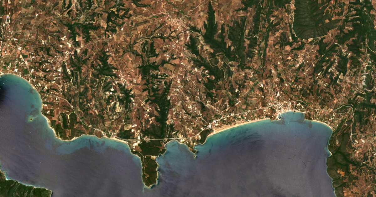 Mapa por satélite de Kamária