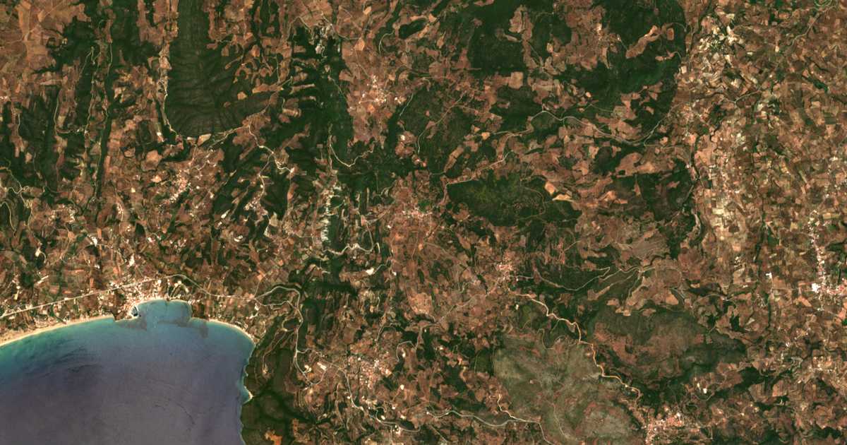 Mapa por satélite de Kaplánion