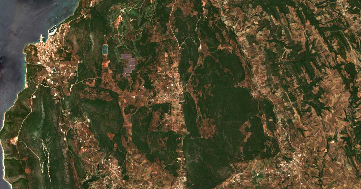 Mapa por satélite de Kynigós