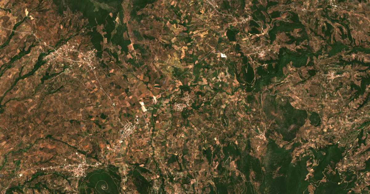 Mapa por satélite de Mesopótamos