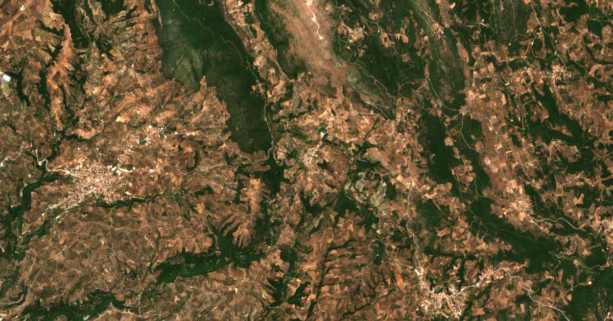 Mapa por satélite de Metamórfosis