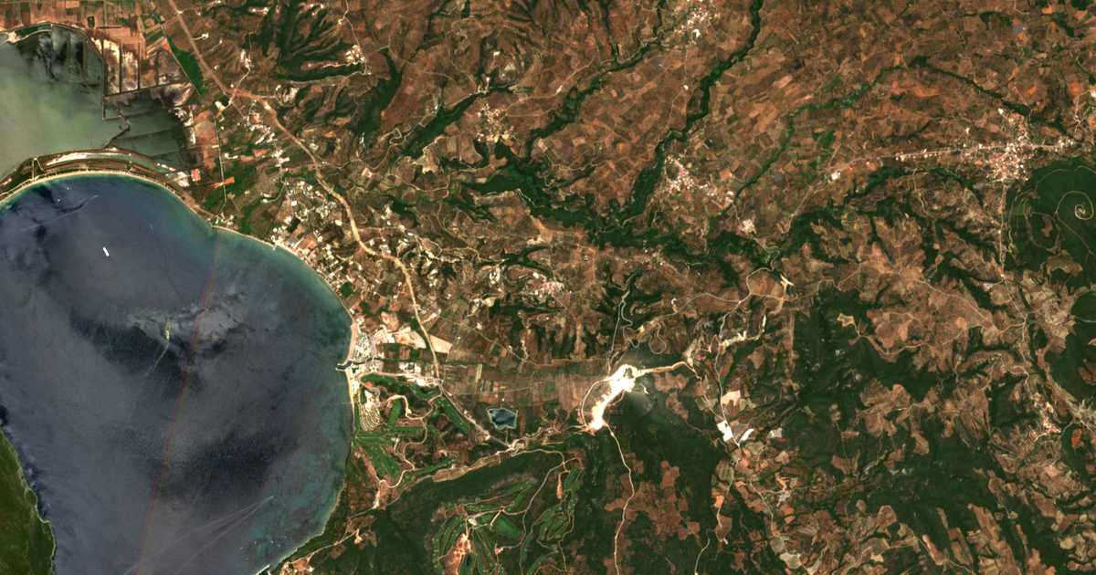 Mapa por satélite de Pýla