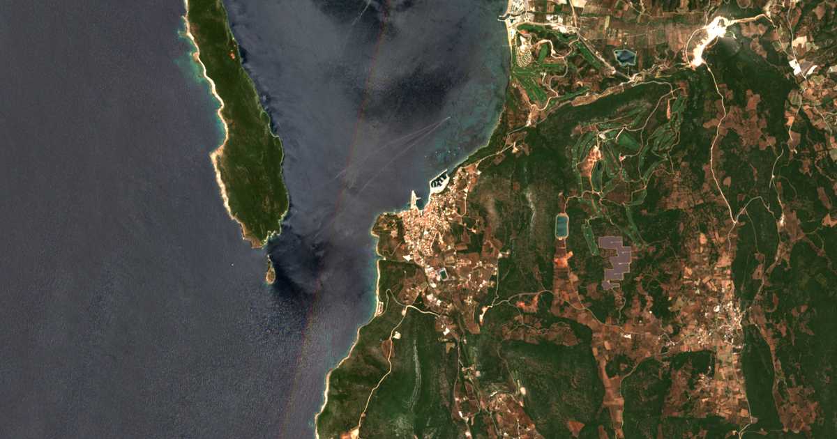 Mapa por satélite de Pilos
