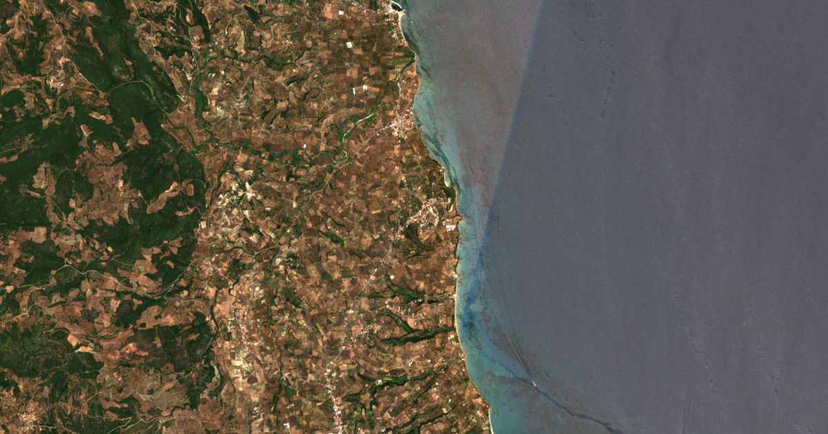 Mapa por satélite de Vounária