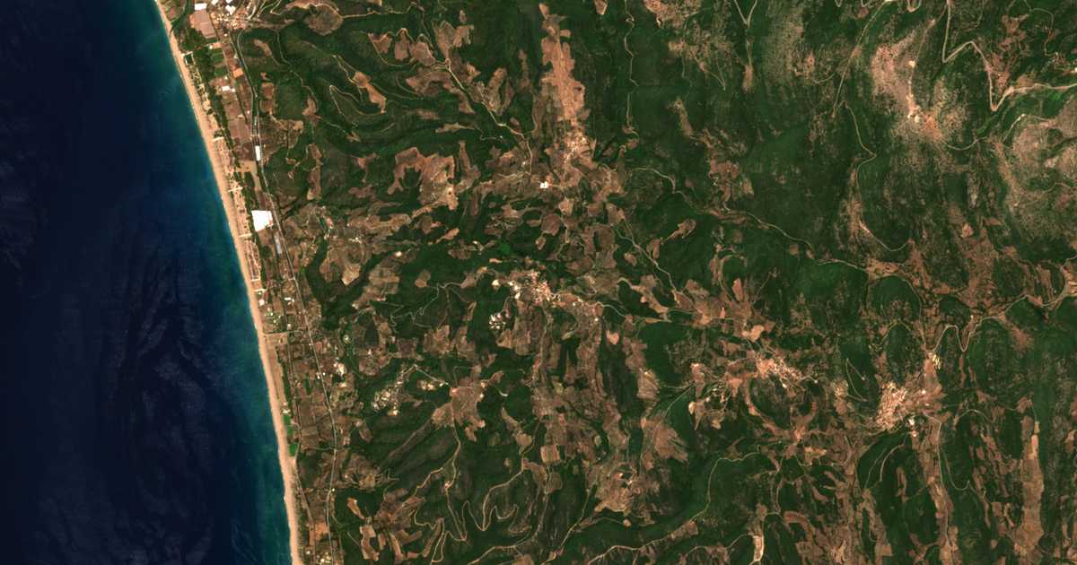 Mapa por satélite de Agalianí