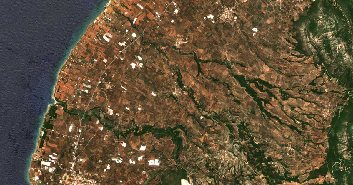 Mapa por satélite de Chalazónion