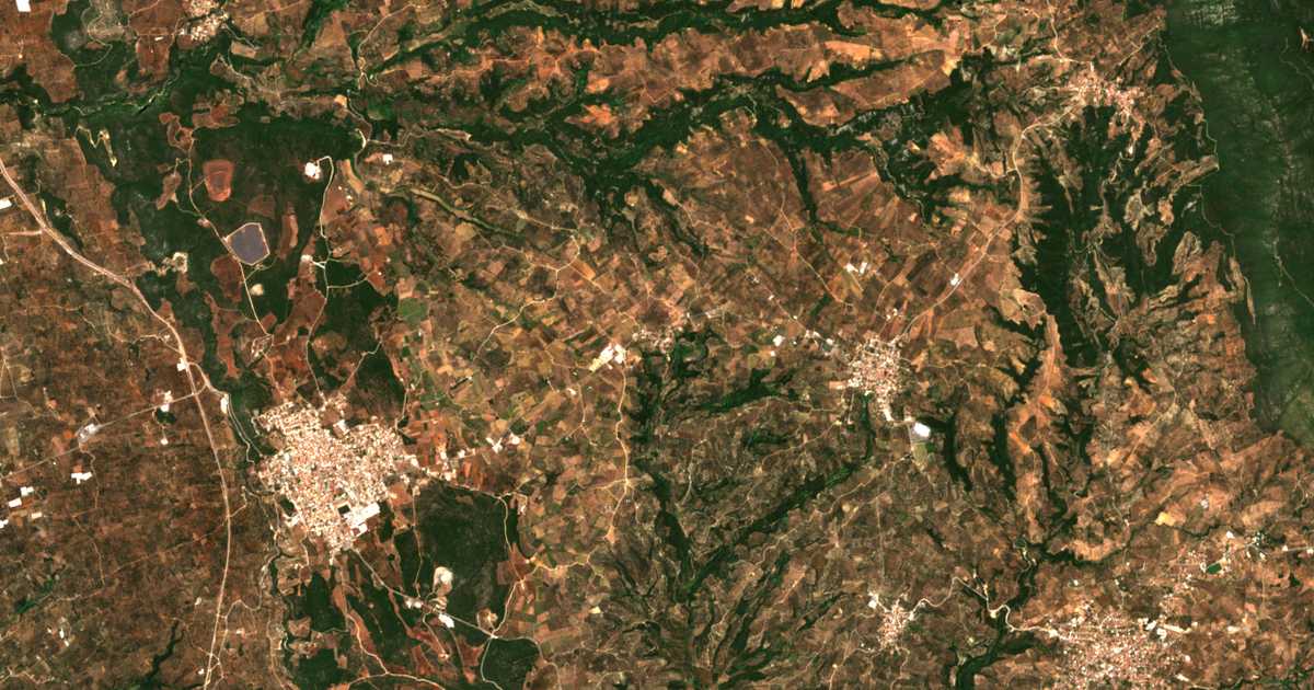 Mapa por satélite de Flóka