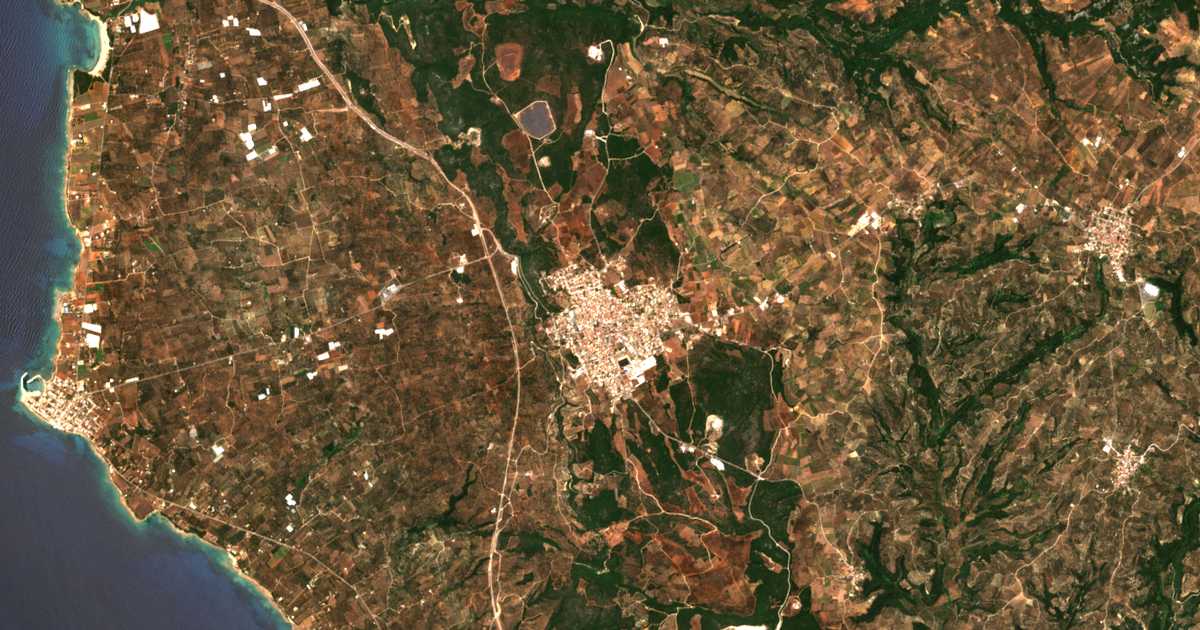 Mapa por satélite de Gargaliánoi