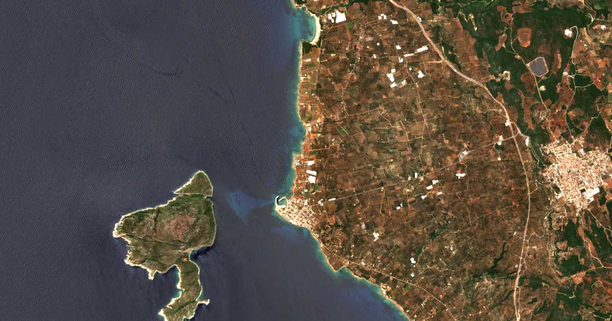 Mapa por satélite de Gefyráki