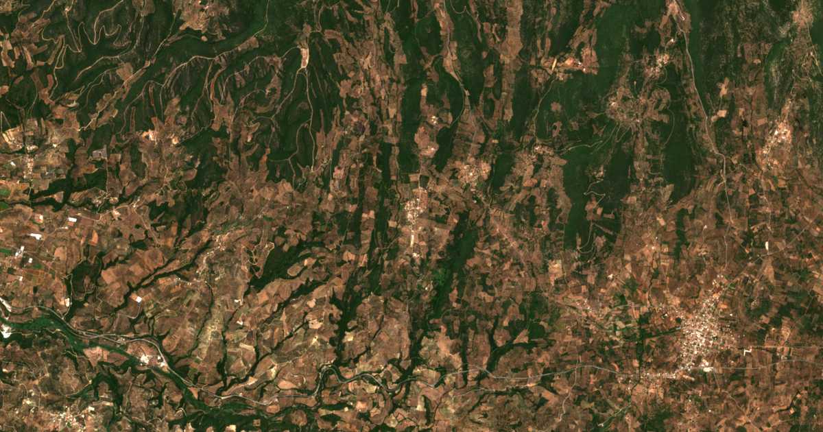 Mapa por satélite de Glykorrízion