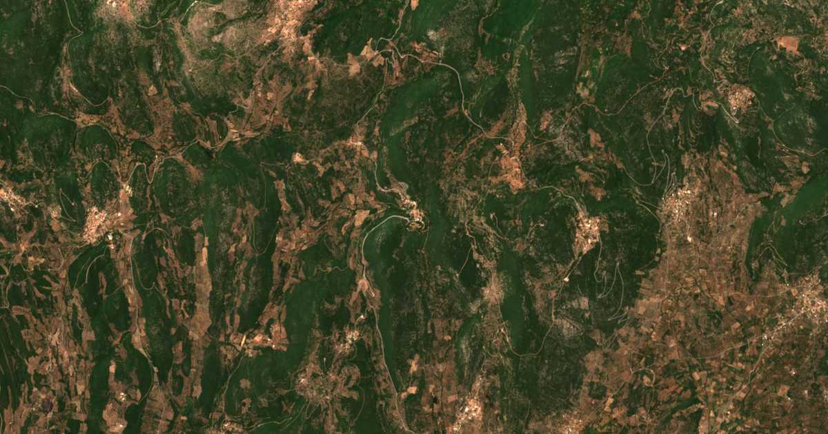Mapa por satélite de Kefalóvrysi