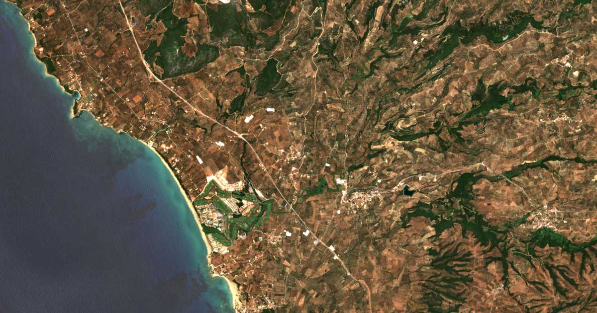 Mapa por satélite de Tragana