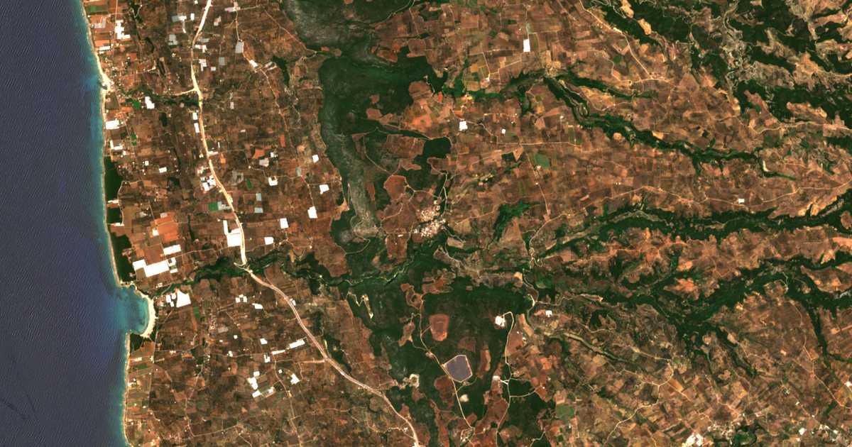 Mapa por satélite de Válta