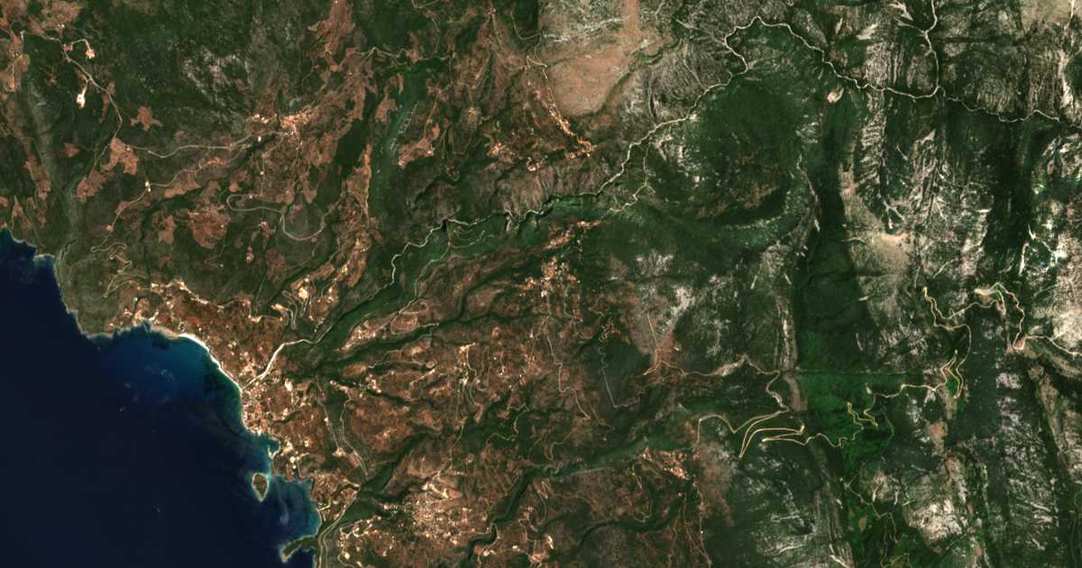 Mapa por satélite de Exochórion
