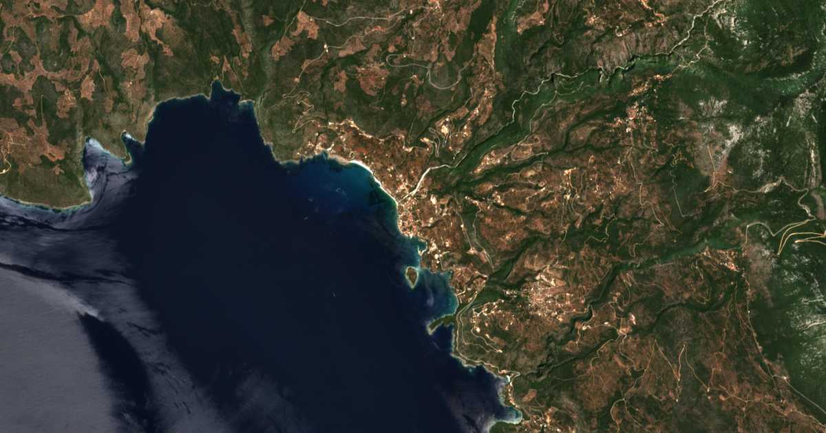 Mapa por satélite de Kardamili