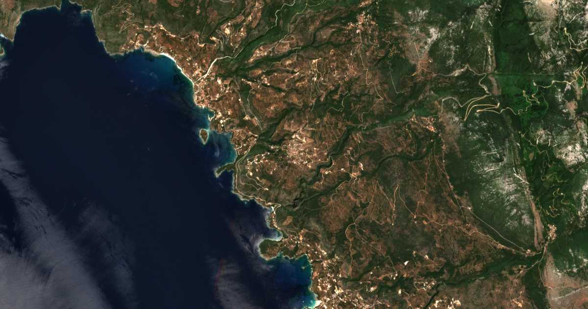 Mapa por satélite de Proástion