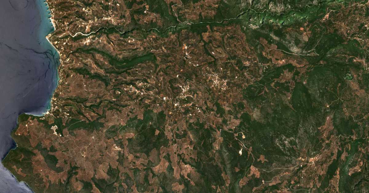 Mapa por satélite de Stavropígion