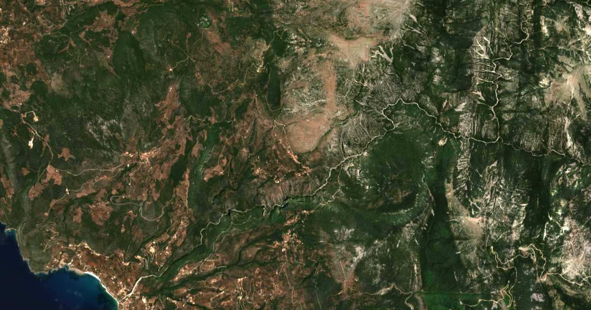 Mapa por satélite de Tséria