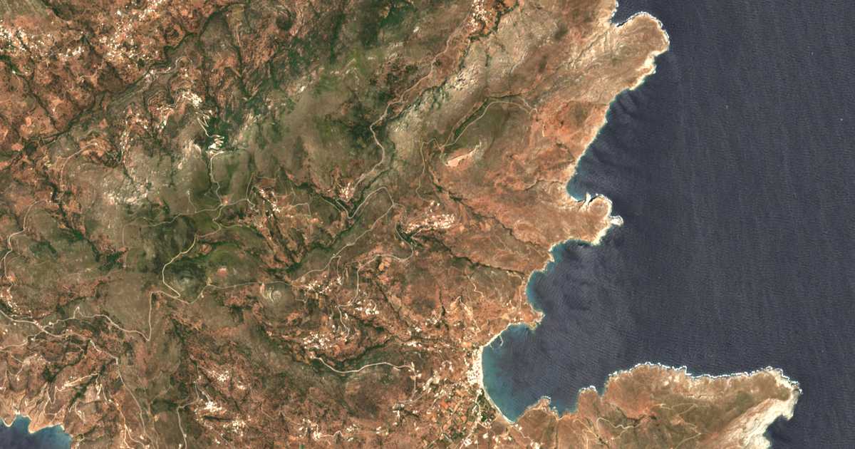 Mapa por satélite de Kóchylos