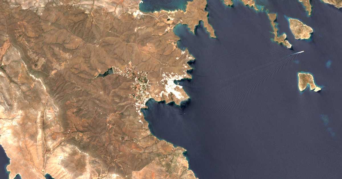 Mapa por satélite de Astypálaia