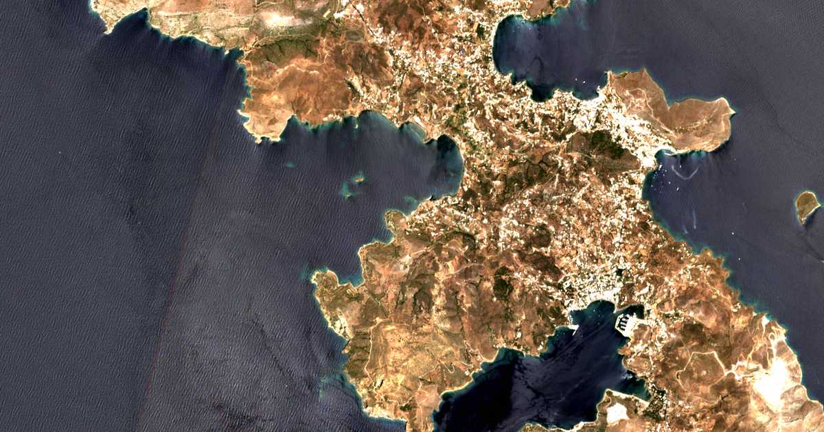 Mapa por satélite de Drymón