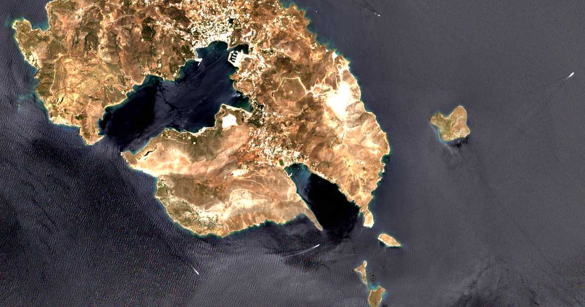 Mapa por satélite de Xirókampos