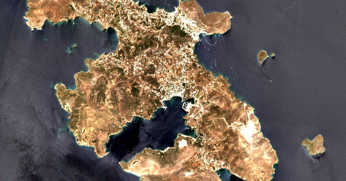 Mapa por satélite de Lakkíon