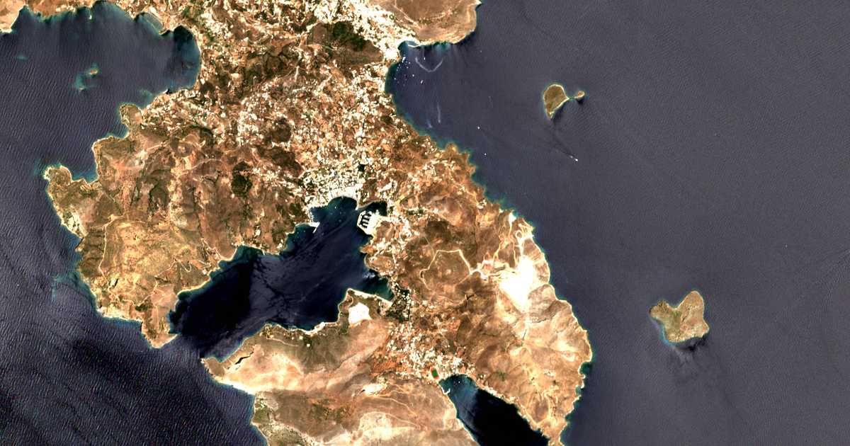 Mapa por satélite de Teménia