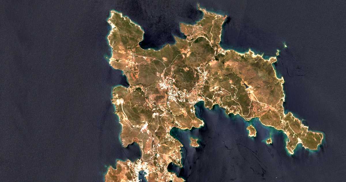 Mapa por satélite de Kámpos