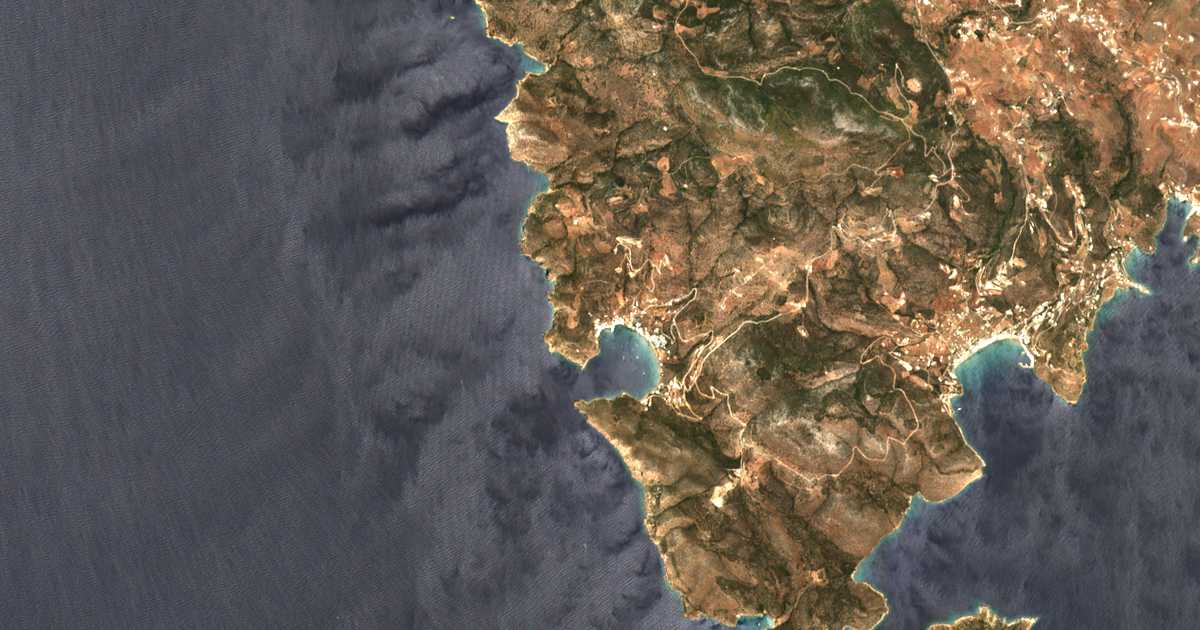 Mapa por satélite de Vathý