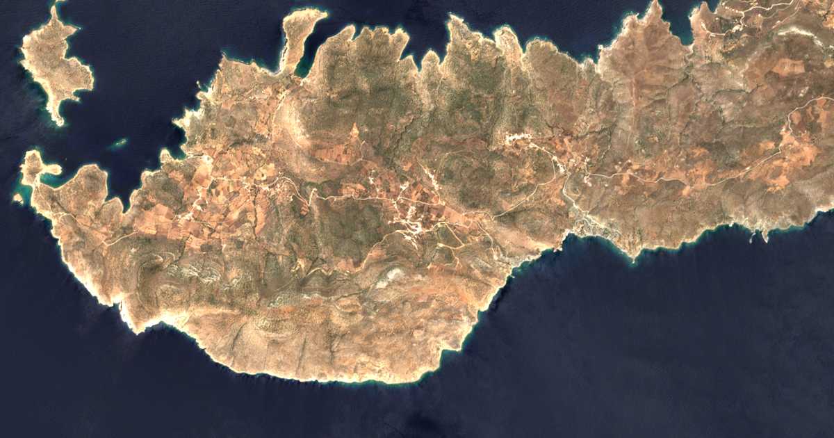 Mapa por satélite de Arcésina