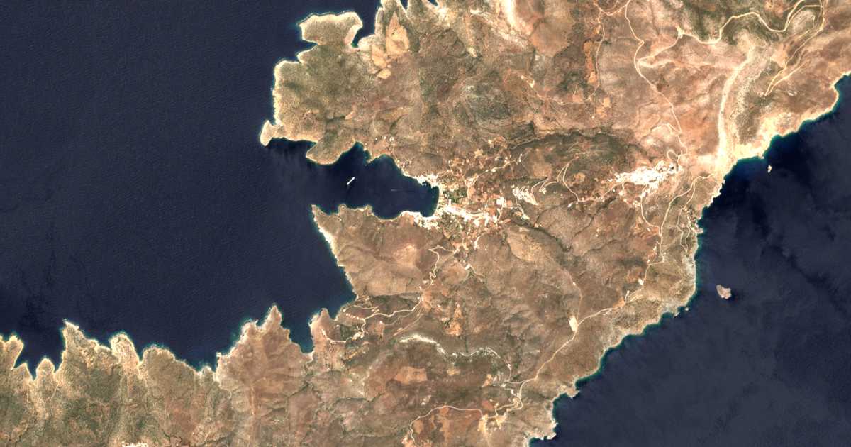 Mapa por satélite de Katápola