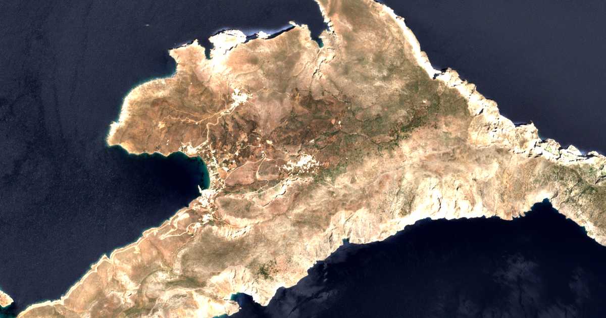 Mapa por satélite de Egíali