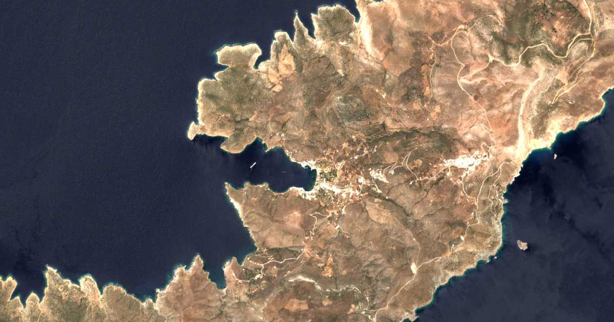 Mapa por satélite de Xylokeratídion