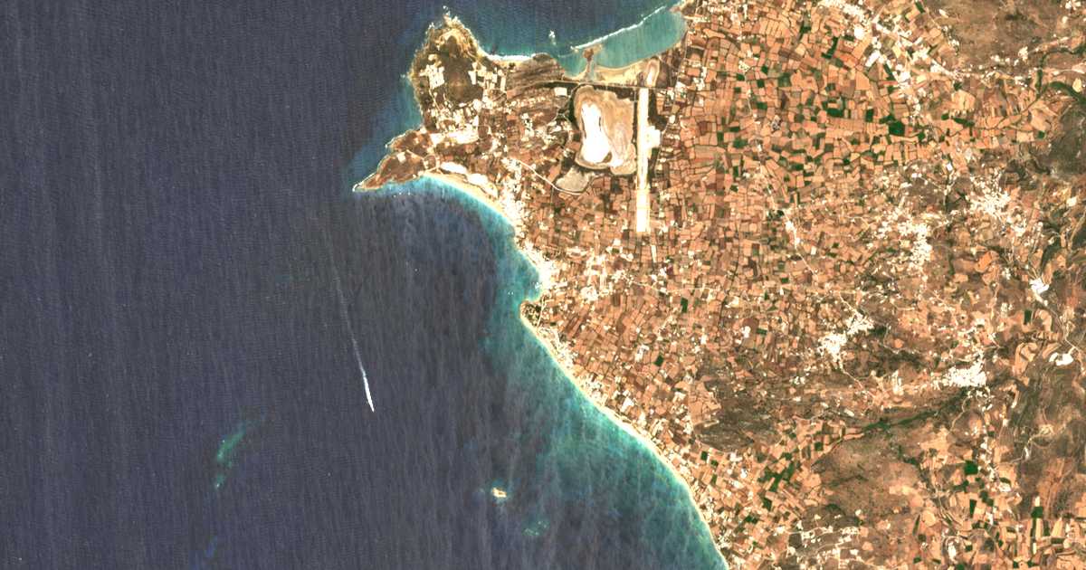 Mapa por satélite de Agía Anna