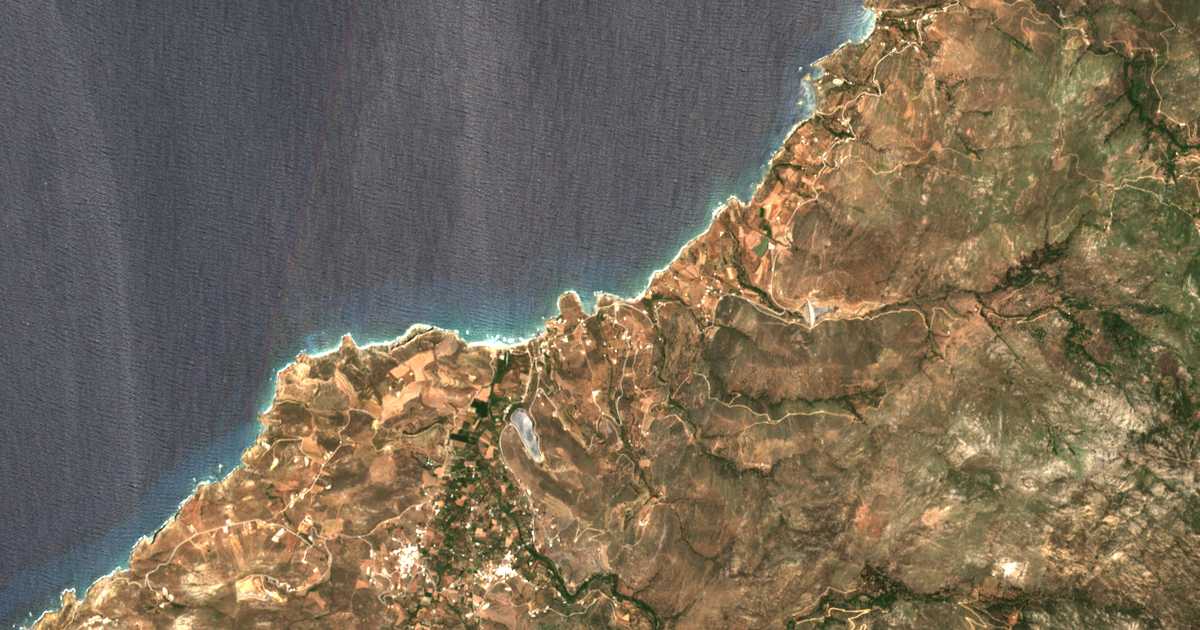 Mapa por satélite de Akrotíri
