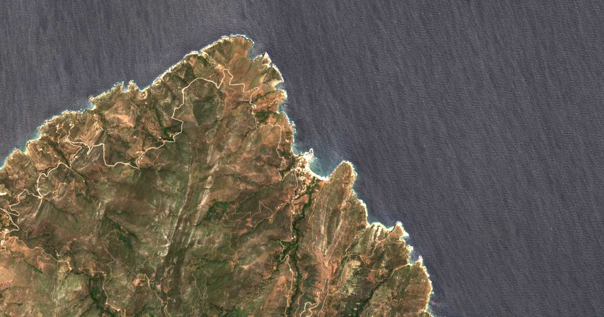 Mapa por satélite de Apolonas