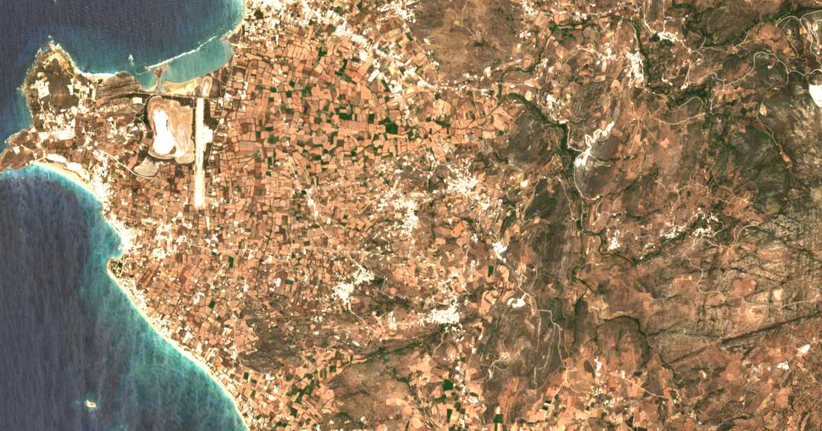Mapa por satélite de Glinádon