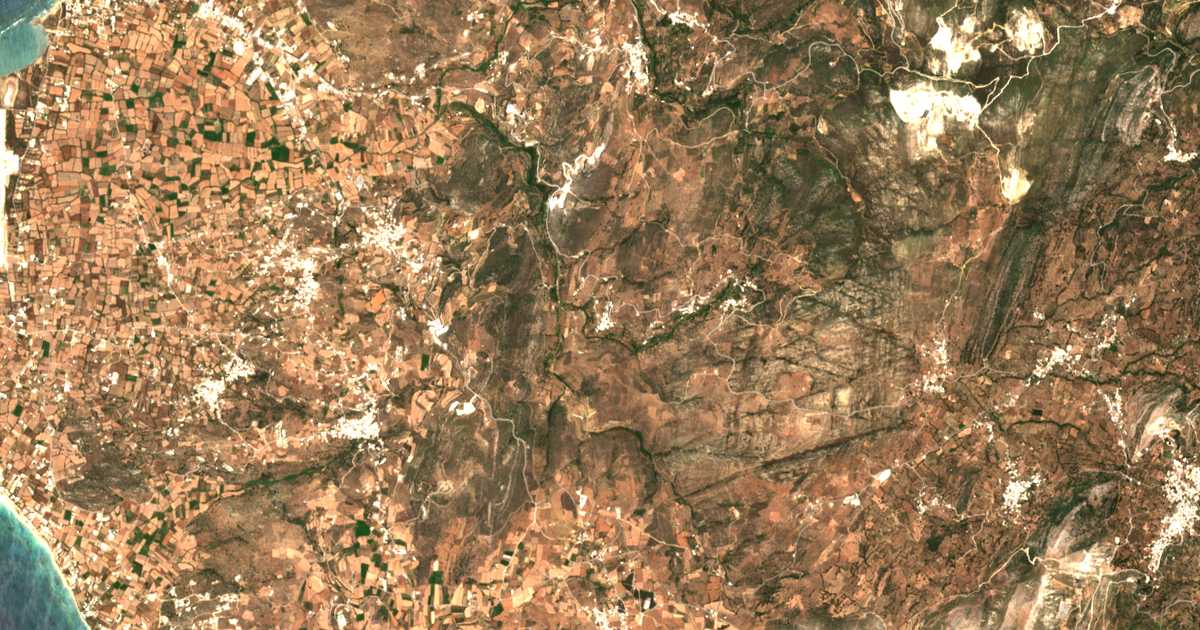Mapa por satélite de Káto Potamiá