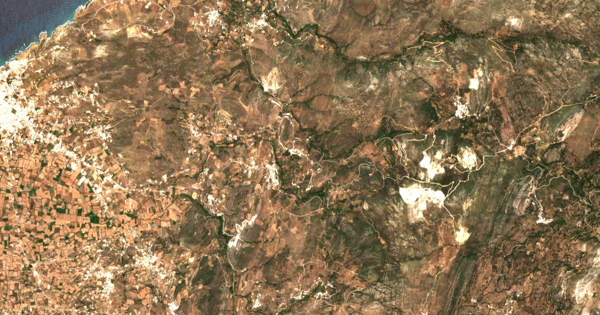 Mapa por satélite de Kourounochórion