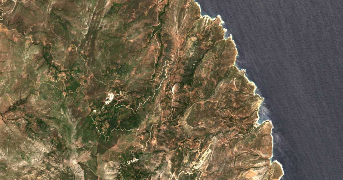 Mapa por satélite de Mési