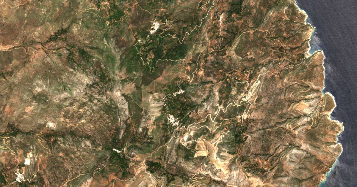 Mapa por satélite de Skadón