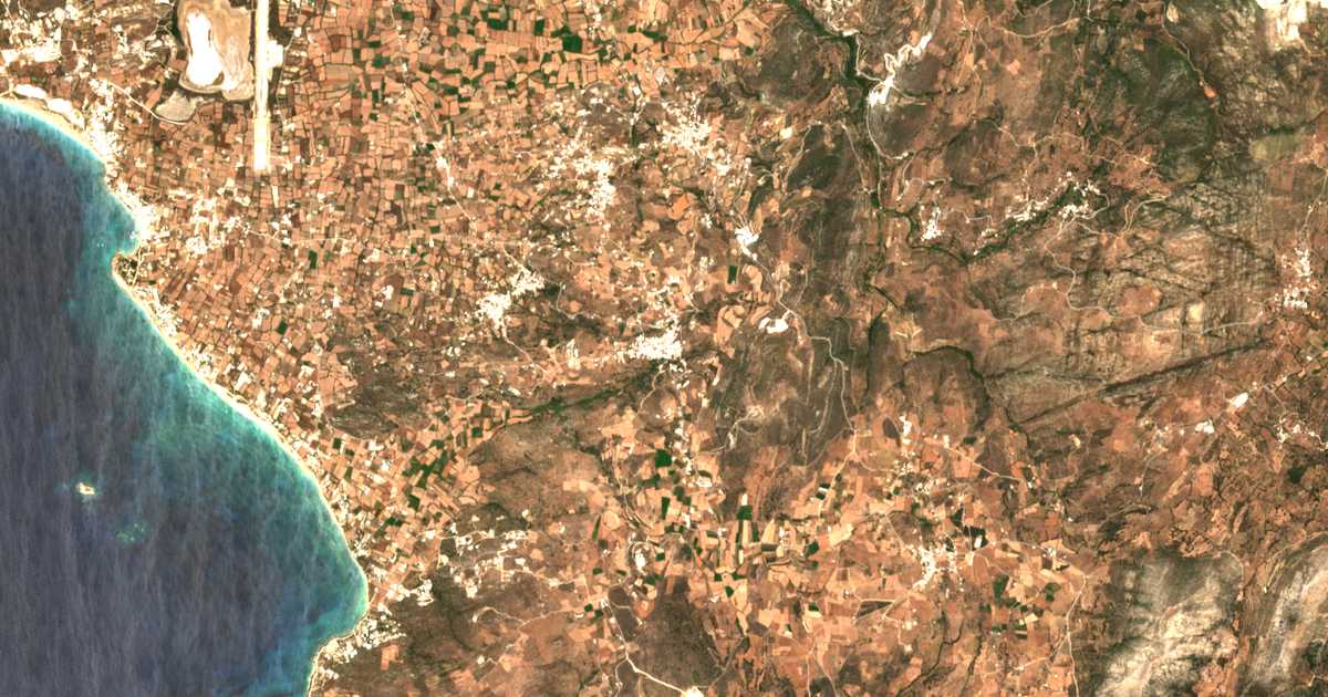 Mapa por satélite de Vívlos