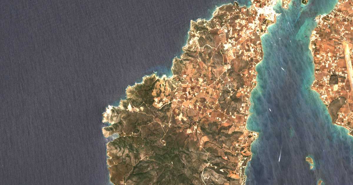 Mapa por satélite de Kámpos