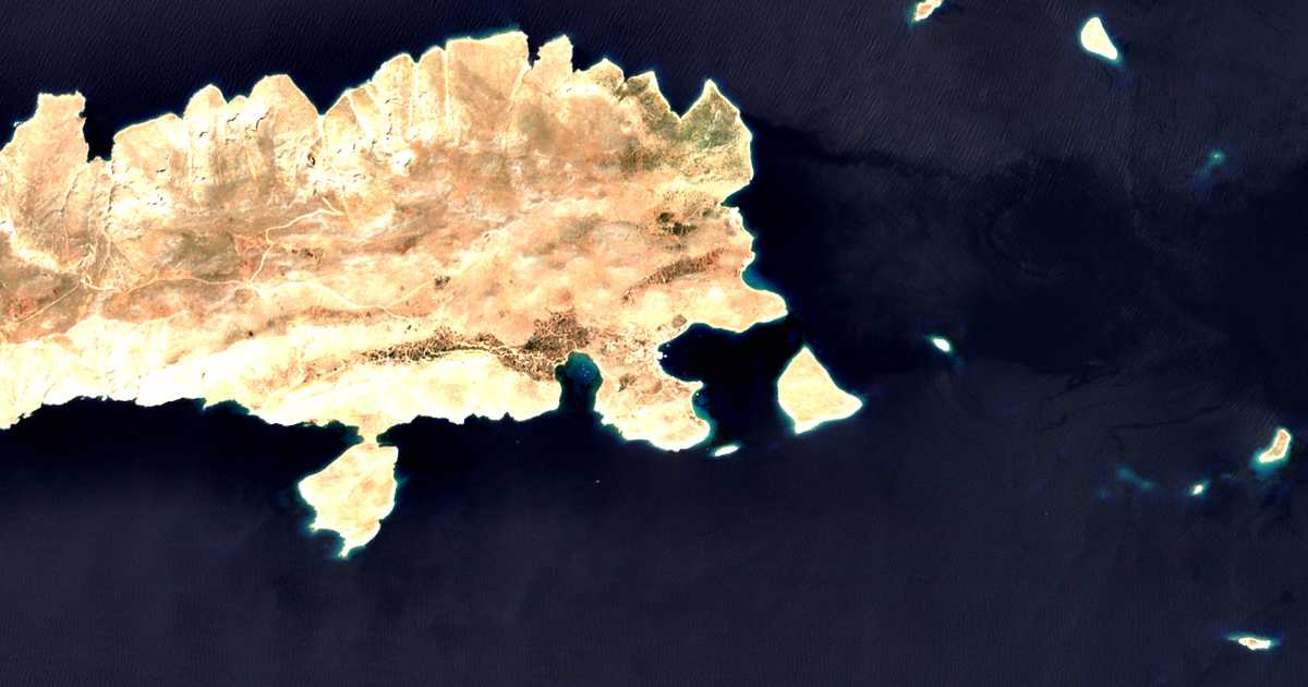 Mapa por satélite de Chálki
