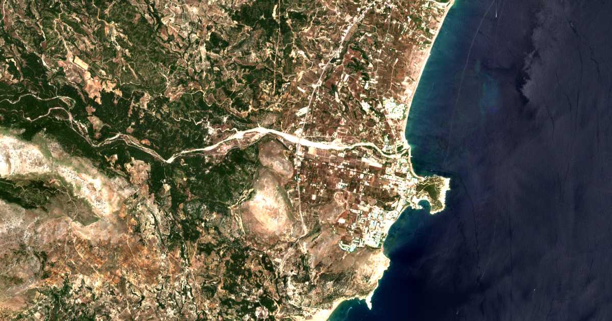 Mapa por satélite de Kolýmpia