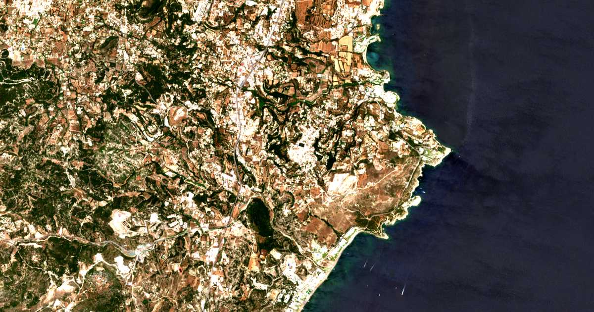 Mapa por satélite de Koskinoú