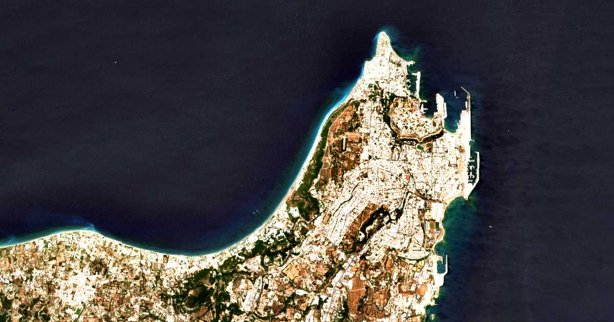 Mapa por satélite de Kritiká